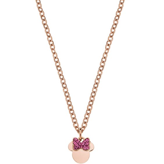 Collana Disney Bambino DISNEY PREZIOSI PER BAMBINI IN ACCIAIO MINNIE in Acciaio Cubic Zirconia N600583PRPL-B.CS - N600583PRPL-B.CS